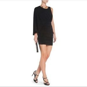 NEW BCBG MAXAZRIA BLACK VENUS DRAPED COCKTAIL